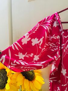 Floral Rose Pink Gown