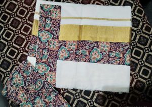 Kerala Saree - With Blouse Piece