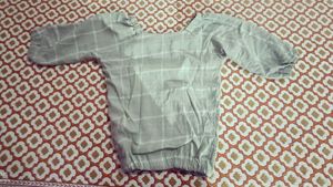 Checked Button-Down Top