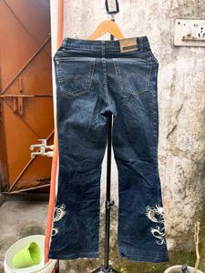 Embroidered Flare Jeans