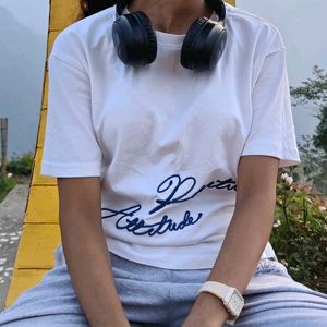 White 'Attitude' Graphic Tee