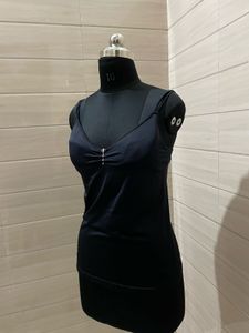 Imported Padded Black  Tank Top