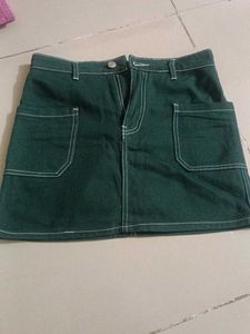 Forever 21 Green Short Skirt