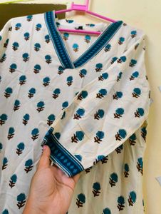 Floral Print Kurta