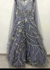Elegant Lavender Embellished Gown