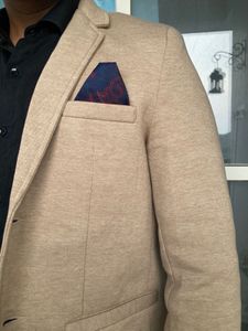 Beige Knit Blazer - Versatile &amp; Stylish!