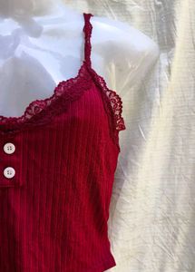 CUTE MAROON TOP