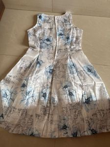 Pure White Frock With Jacket