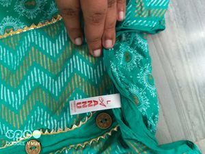 Green Printed Kurta