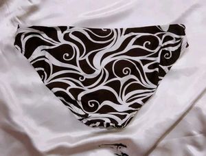 Brown &amp; White Swim Bottom