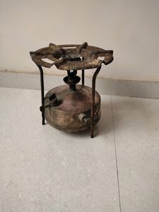 Vintage Brass Tank Kerosene Pressure Stove & 2 Telephone Diaries 40+ Yrs