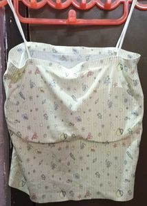 Cute Patterned Crop Top