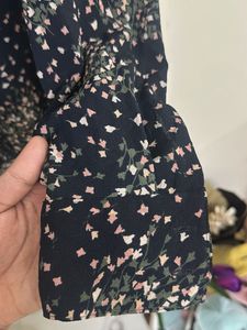 Floral Print Long Sleeve Blouse