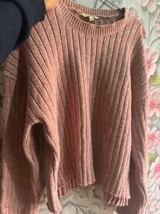 Rose Knit Pullover Sweater