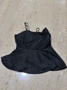 Black Peplum Top