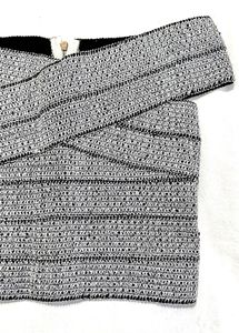 Chic Gray Knit Crop Top