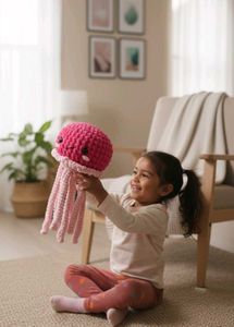 Crochet Jellyfish Plush Toy