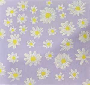 Daisy Lavender Painting