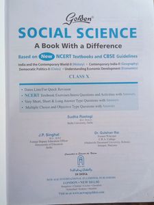 Golden Sst Guide Book For Class 10 Cbse