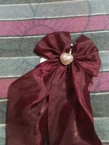 Shimmering Heart Hair Bows Set Of 3