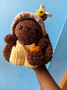 Crochet Bunny with Bee