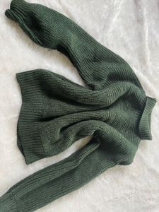 Green Oversized Sweater( Pure Wool)