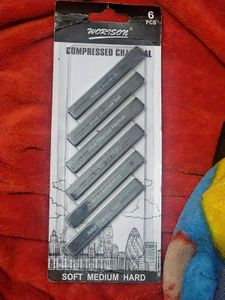 Worison Compressed Charcoal Sticks - 6 Pcs