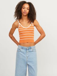 Striped Orange Tank Top