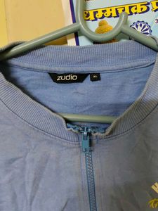 Cute Blue Zip-Up Jacket