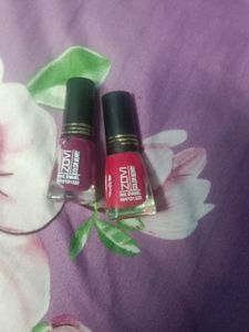 Combo Nail Polish Two Colours Pink And Purple