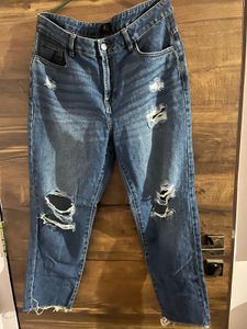 Boyfriend Ripped Denim