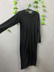Black Moss Shirt Dress