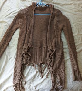 Brown Crochet Type Shrug