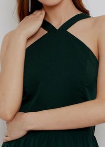 Elegant Green Maxi Dress