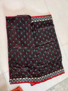 Coffee Brown Net Saree