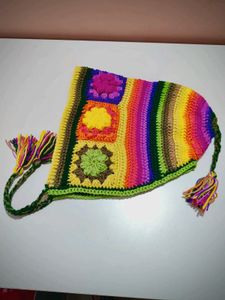 Crochet Patchwork Beanie ( pinterest design)