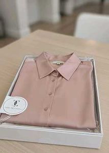 Dusty Rose Button-Down Top