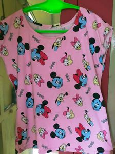 Pink Sleevless Top T-shirt