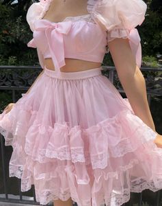 Organza Lace Cute Dress, Colour Available 🥰