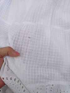 White Eyelet Tiered Skirt
