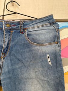 Ripped Light Wash Jeans