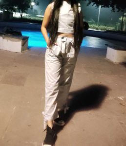 Two-Piece Crop Top & Pants Set