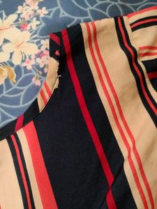 Striped Kurti with Belt