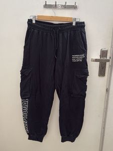 Black Cargo Joggers