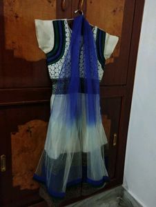 Kota Doria Cotton Anarkali Kurta Set