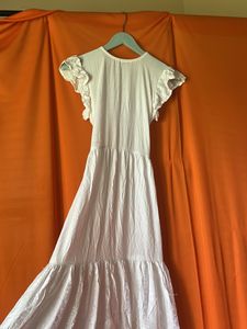 White Cottagecore Dress