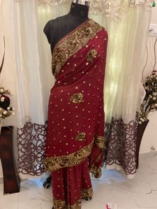 Elegant Maroon Aishwarya rai&#39;s inspo