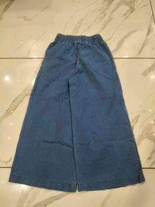Denim Wide Leg Pants