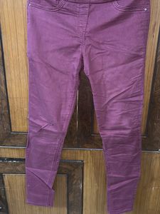 Bershka Burgundy Pants