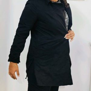 Black Button-Down Jacket